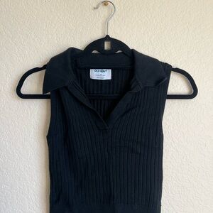 Old Navy Black Ribbed Tank Top